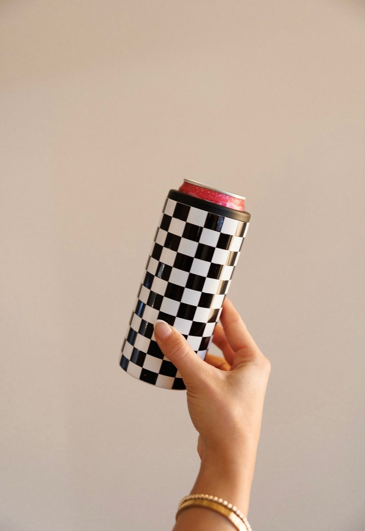 Checkerboard Hard Cooling Can