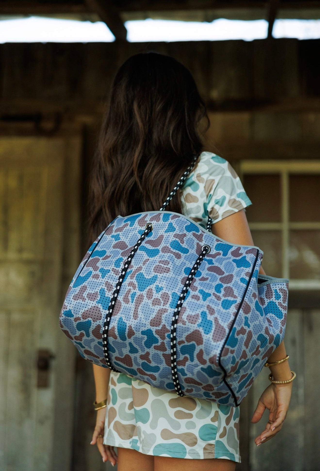 Camo Large Tote Bag