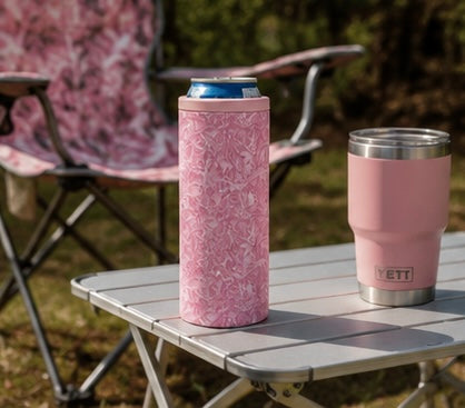Pink Camo Hard Cooling Can