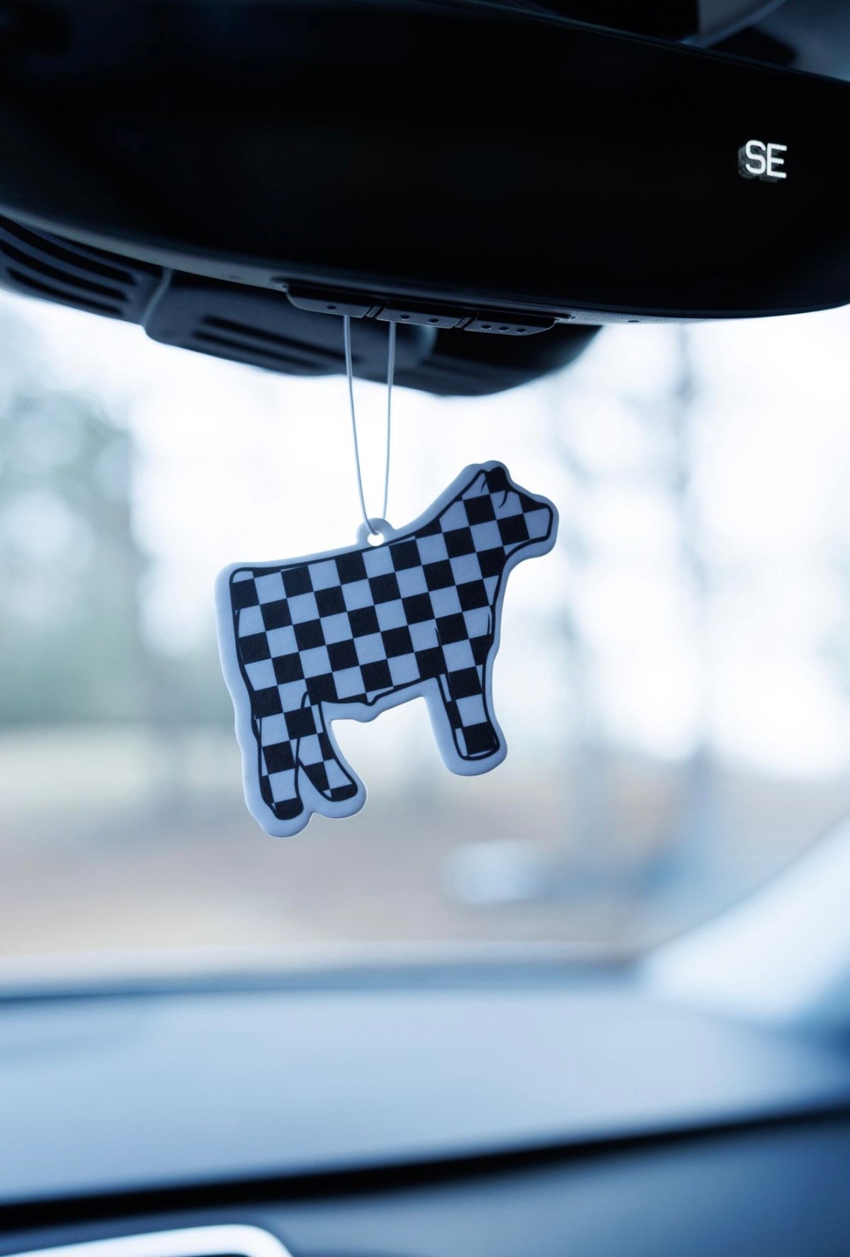 Show Steer Checkerboard Air Freshener 4-Pack