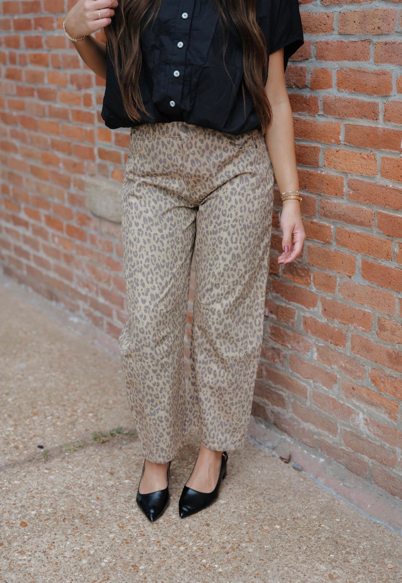 Leopard Print Jeans