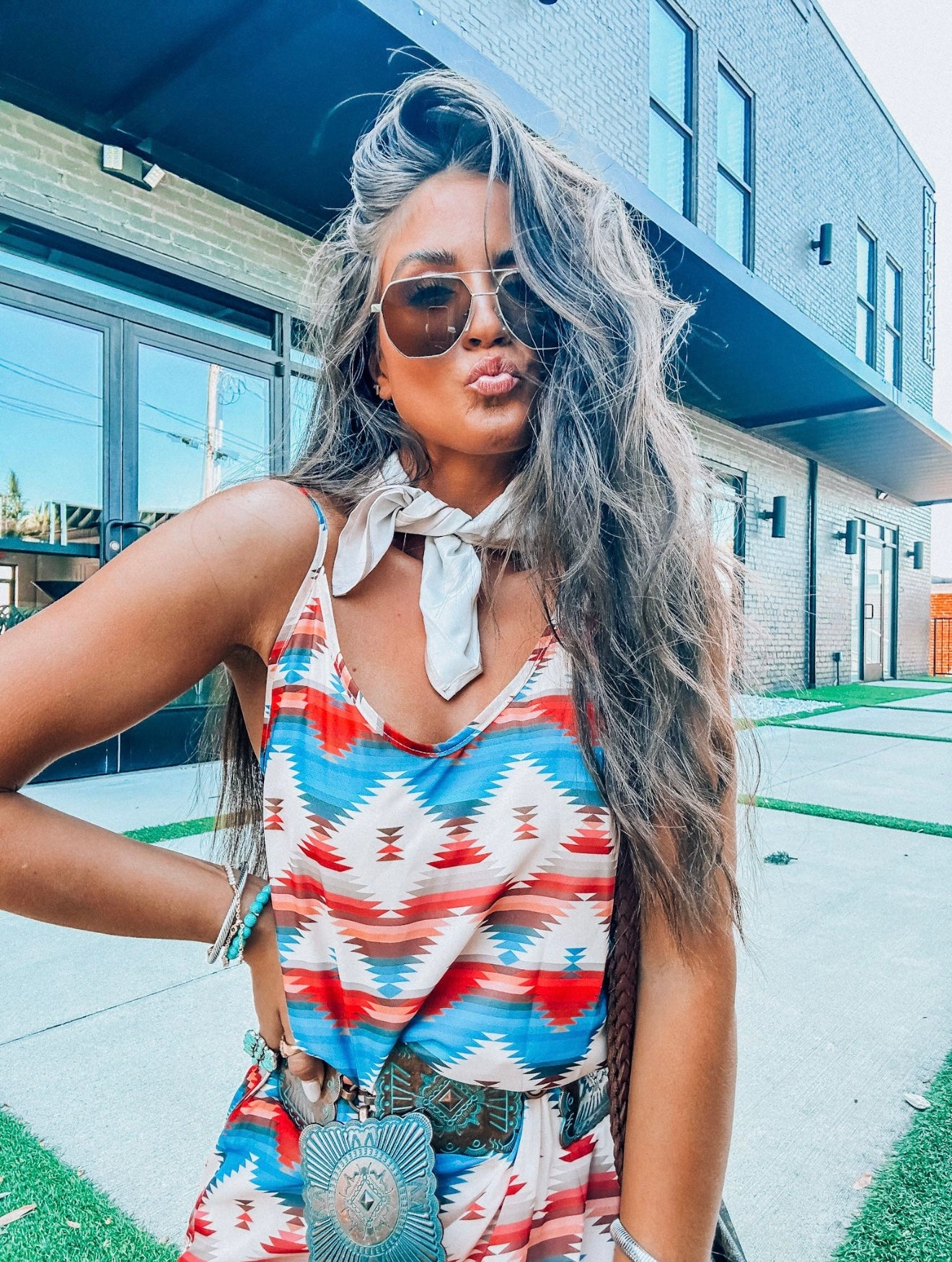 Beige Buckaroo Scarf