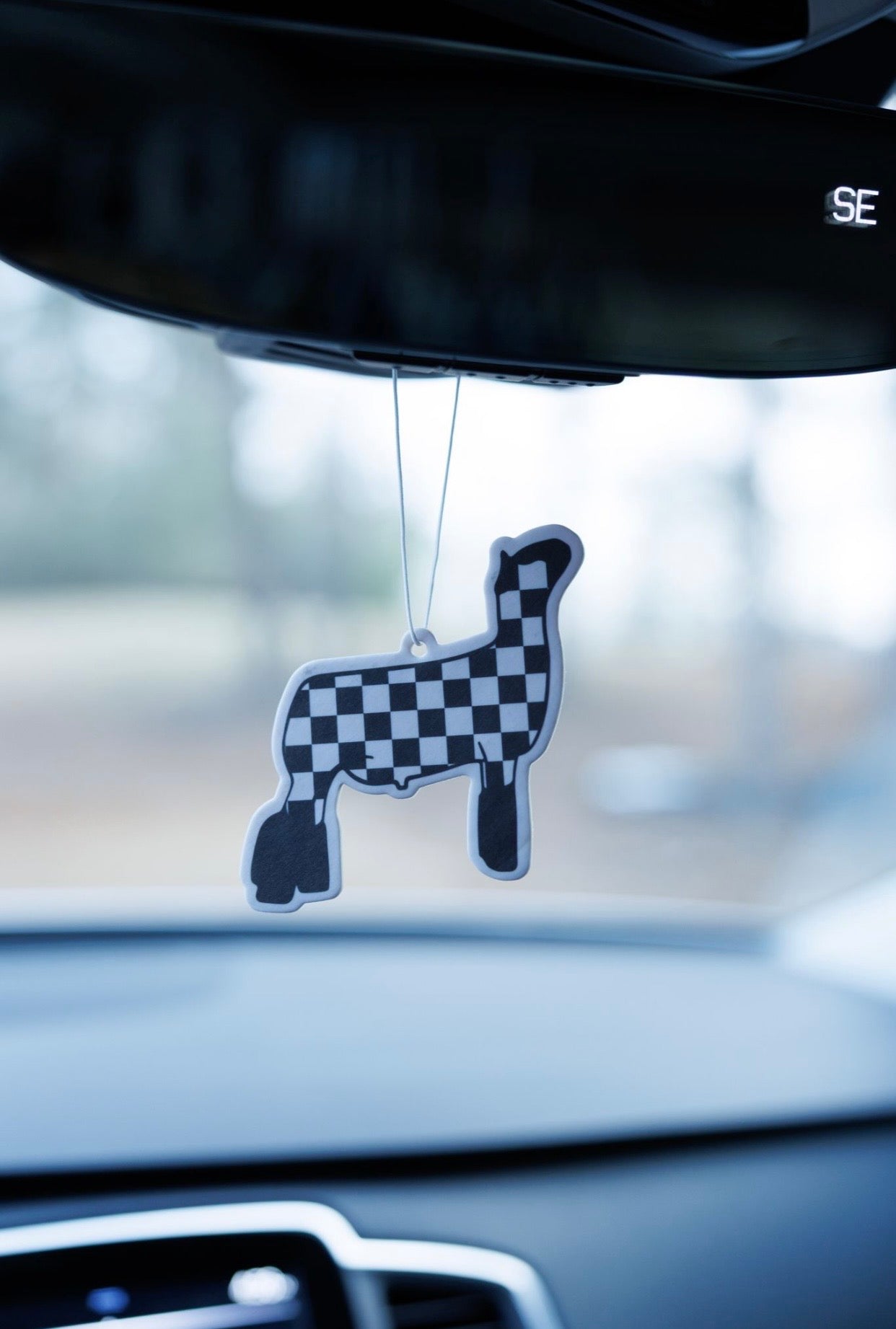 Checkerboard Show Sheep Car Air Freshener 4-Pack