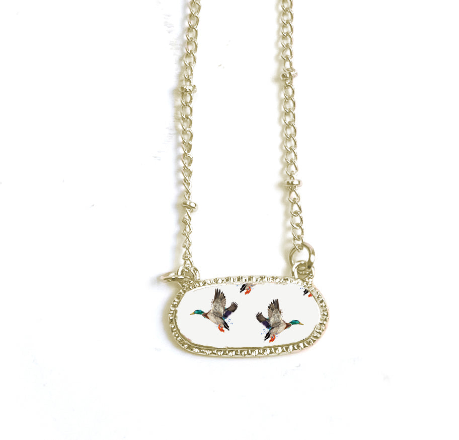 White Duck Necklace GOLD