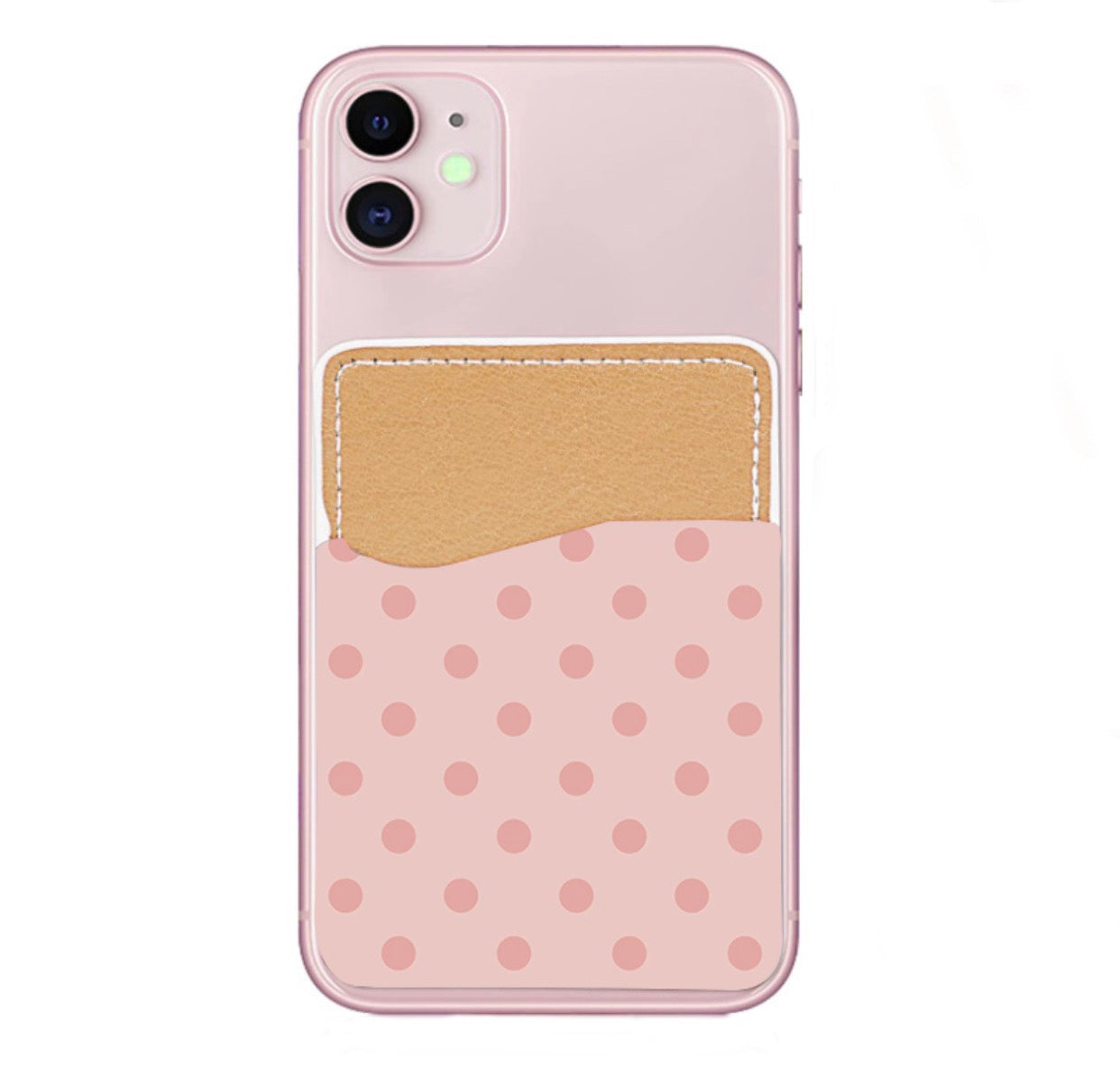 Pink Polka Dot Phone Pocket