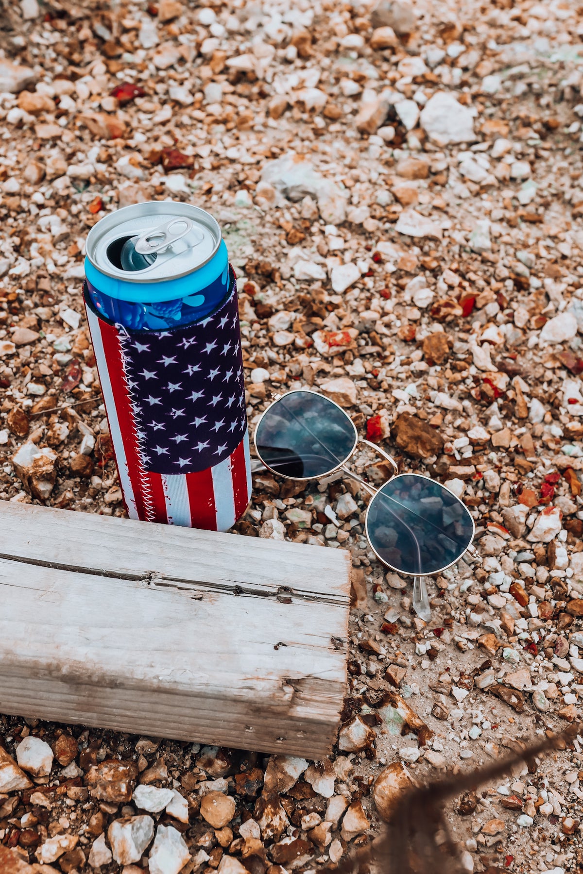 Red, White, &amp; Blue Flag Tall Coozie 2-Pack