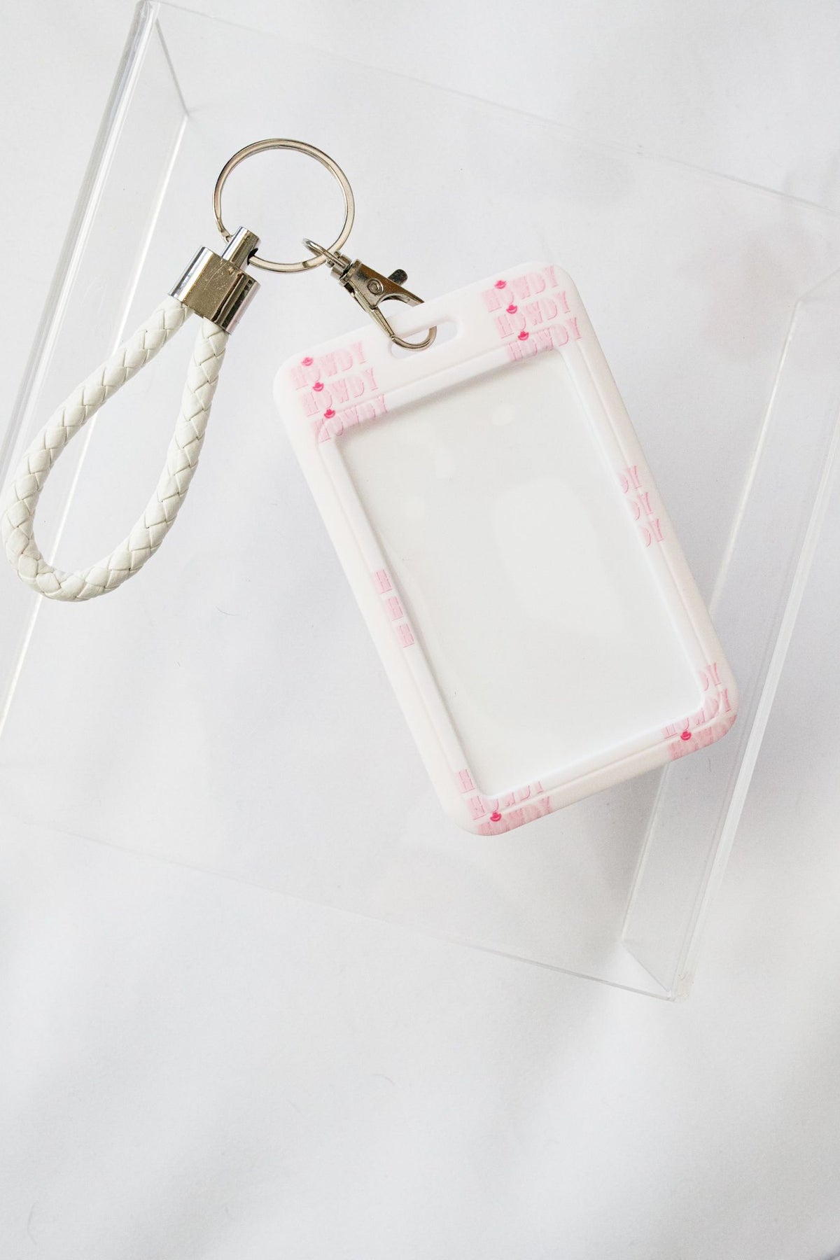 Pink Howdy Luggage Tag